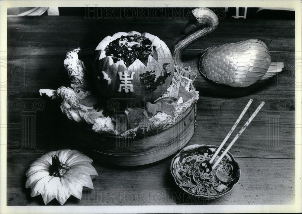 1981 Ruth Law's Pumpkin Dish - Historic Images