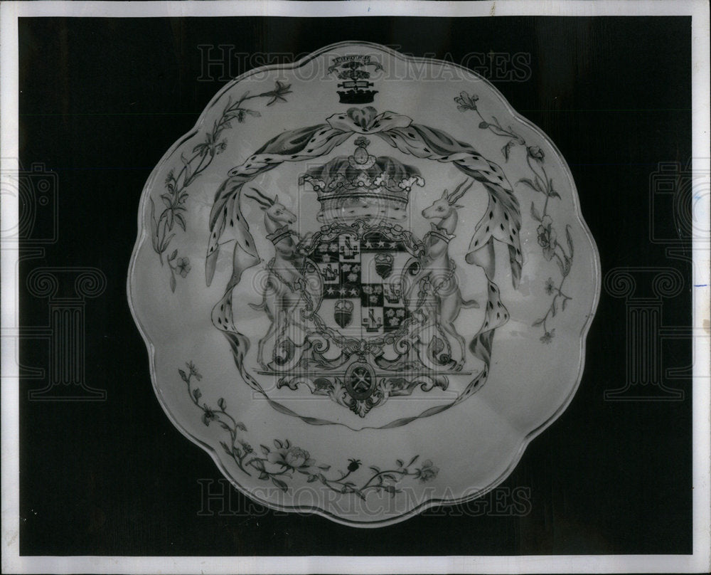 1965 Derby Made China Dish Duke Of Hamilton-Historic Images