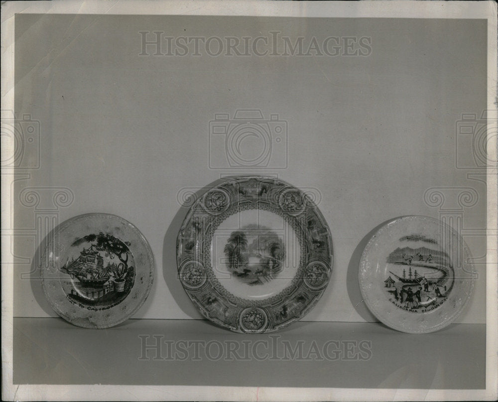 1969 California Diggings China Wares Plates - Historic Images