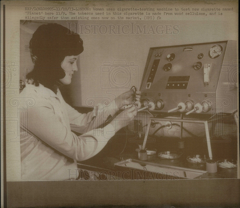 cigarette testing - Historic Images