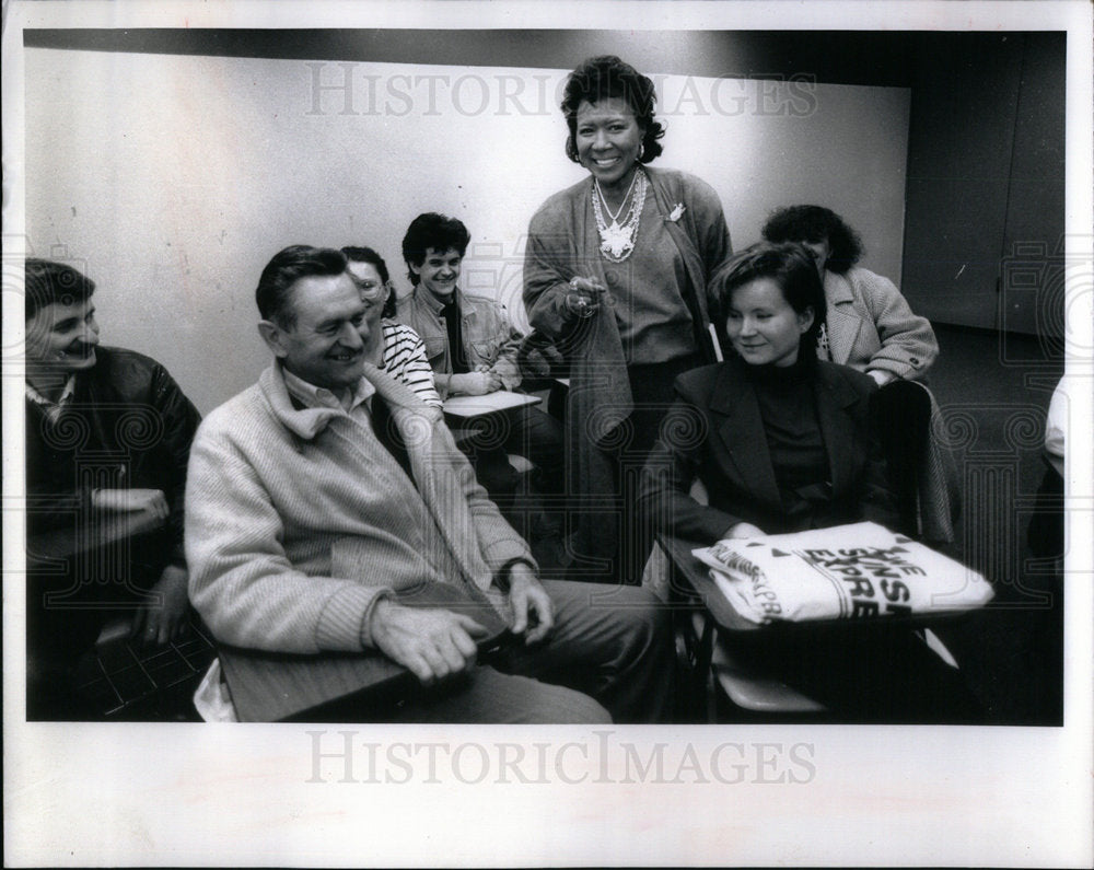 1991 classroom in National Louis University - Historic Images