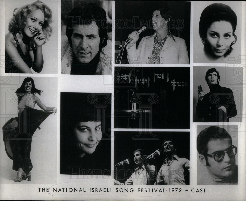 1972 The National Israeli song festival cas - Historic Images