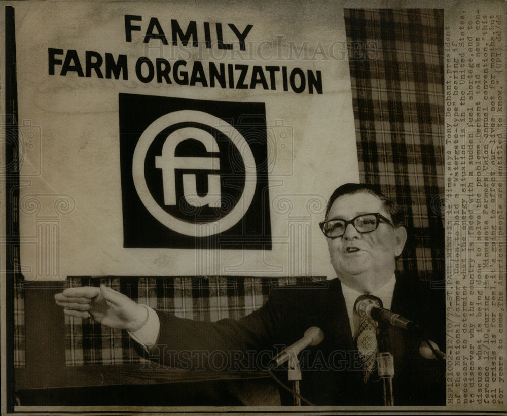 1973 Tony Dechant National Farmers Union - Historic Images