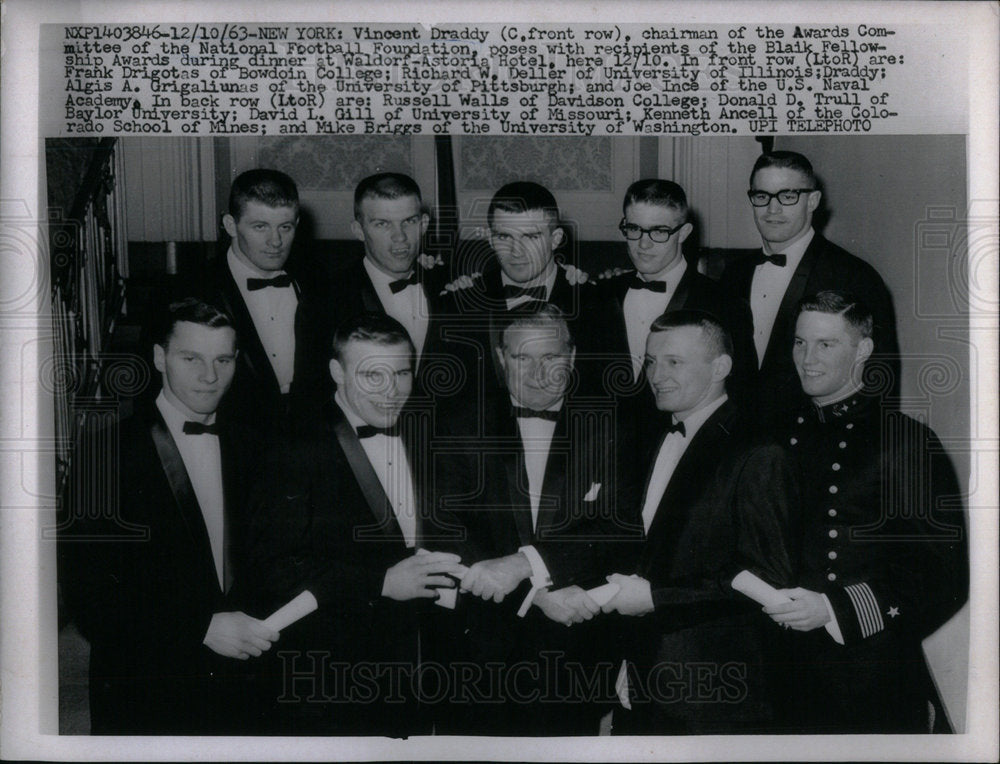 1963 National Football Foundation Awards - Historic Images