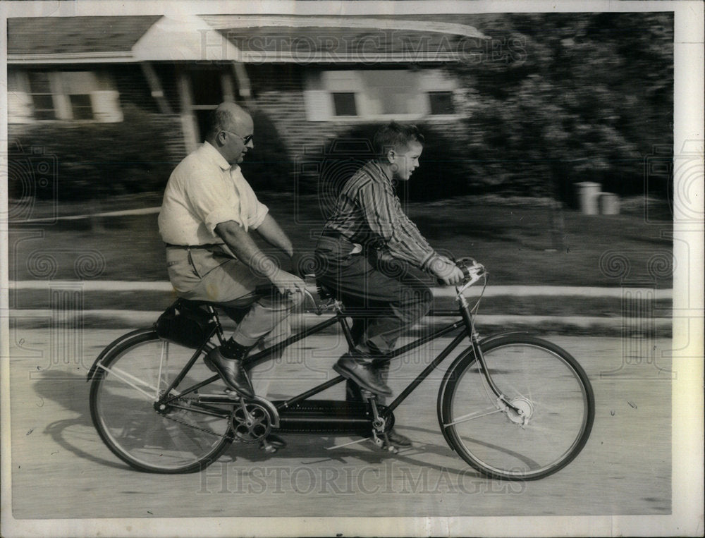 1958 Howard Nelson Rides With Long Lost Son - Historic Images