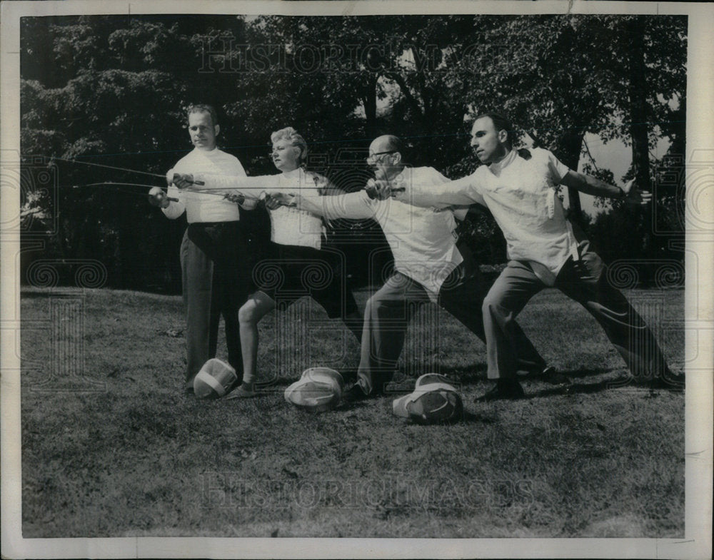 1947 Larrie Dargie, Helen Magann, Henry Dri - Historic Images