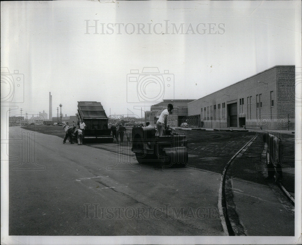 1957 Union Stock Yard Workers Parking Lot - Historic Images