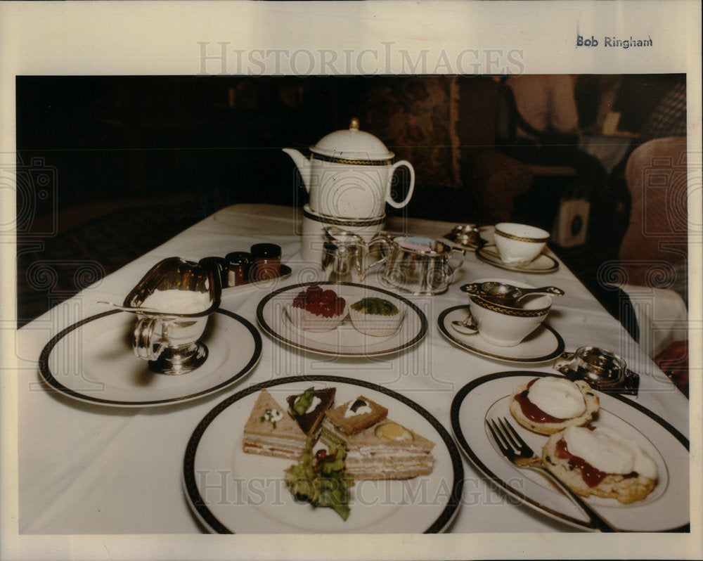 1993 Fairmont Hotel Tea Delicacies - Historic Images