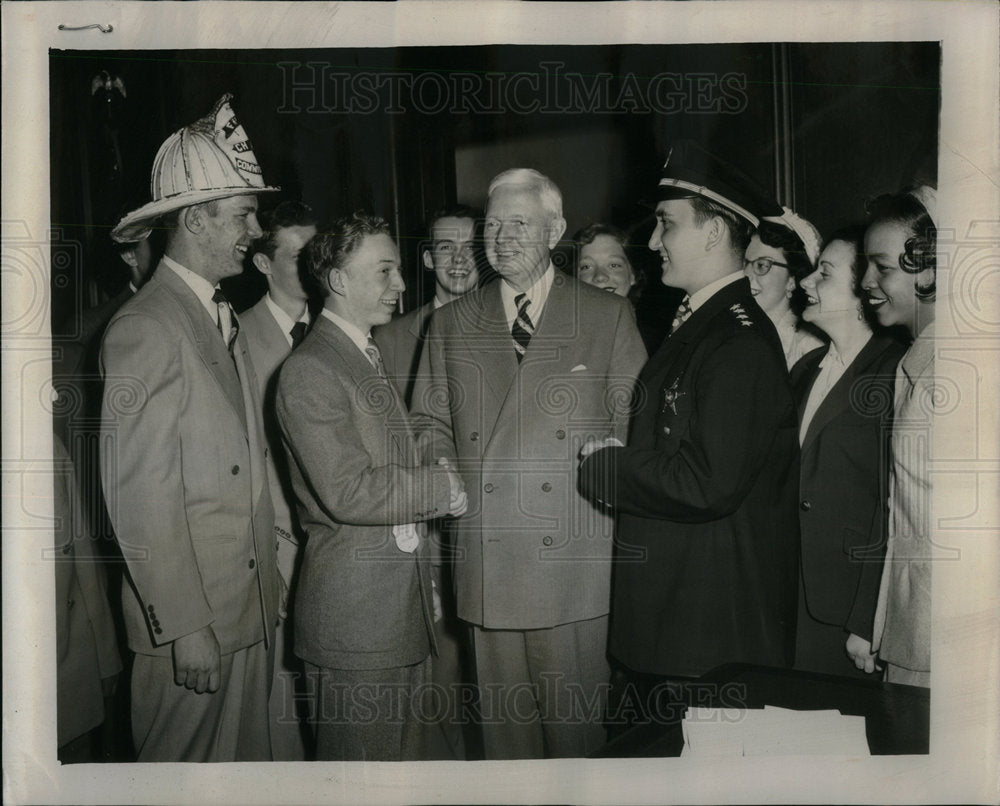 1951 young city rulers Chicago Youth Week - Historic Images