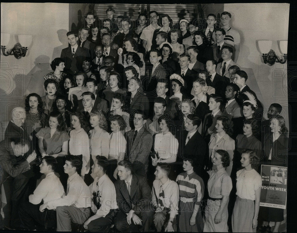 1949 Students Chicago High Schools Youth - Historic Images