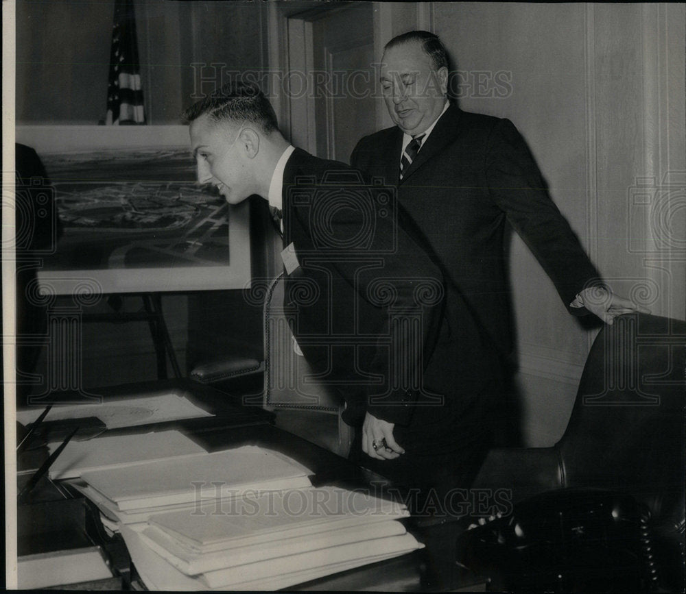 1965 Mayor Daley Helps Seat Junior Mayor - Historic Images