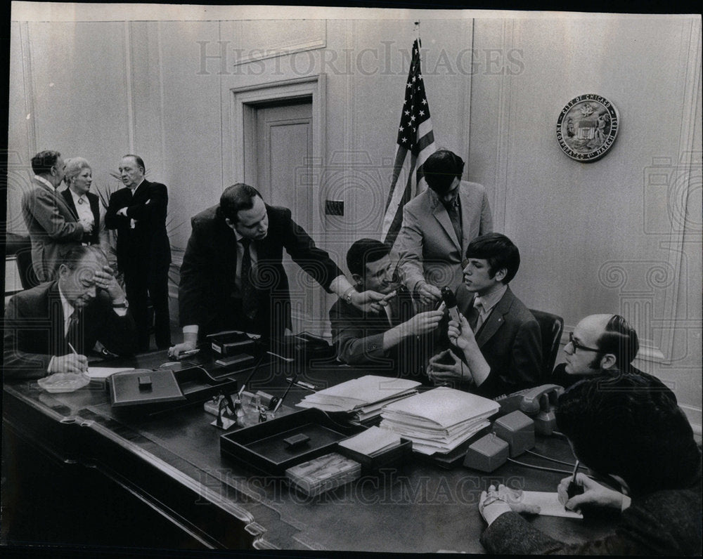 1970 Kenneth Blumenthal Chciago Mayor Day - Historic Images