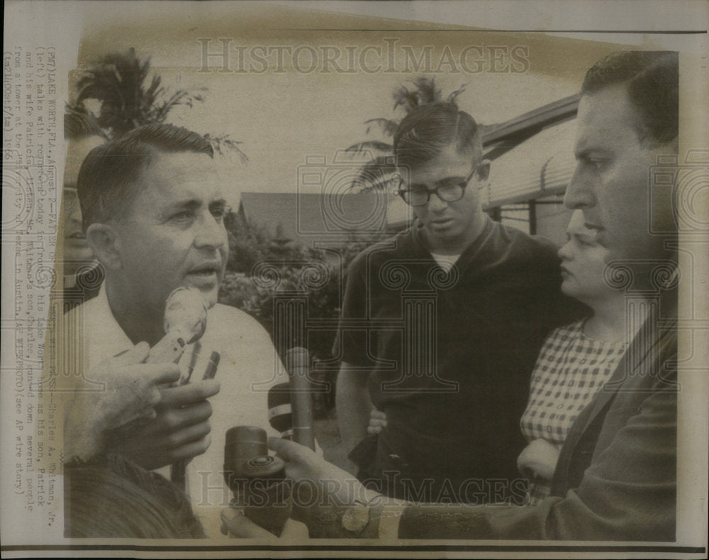 1966 Father Charles Whitman Talks Reporters - Historic Images