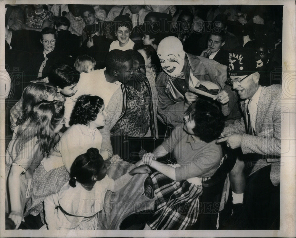 1963 Shrine circus Lowell School students - Historic Images