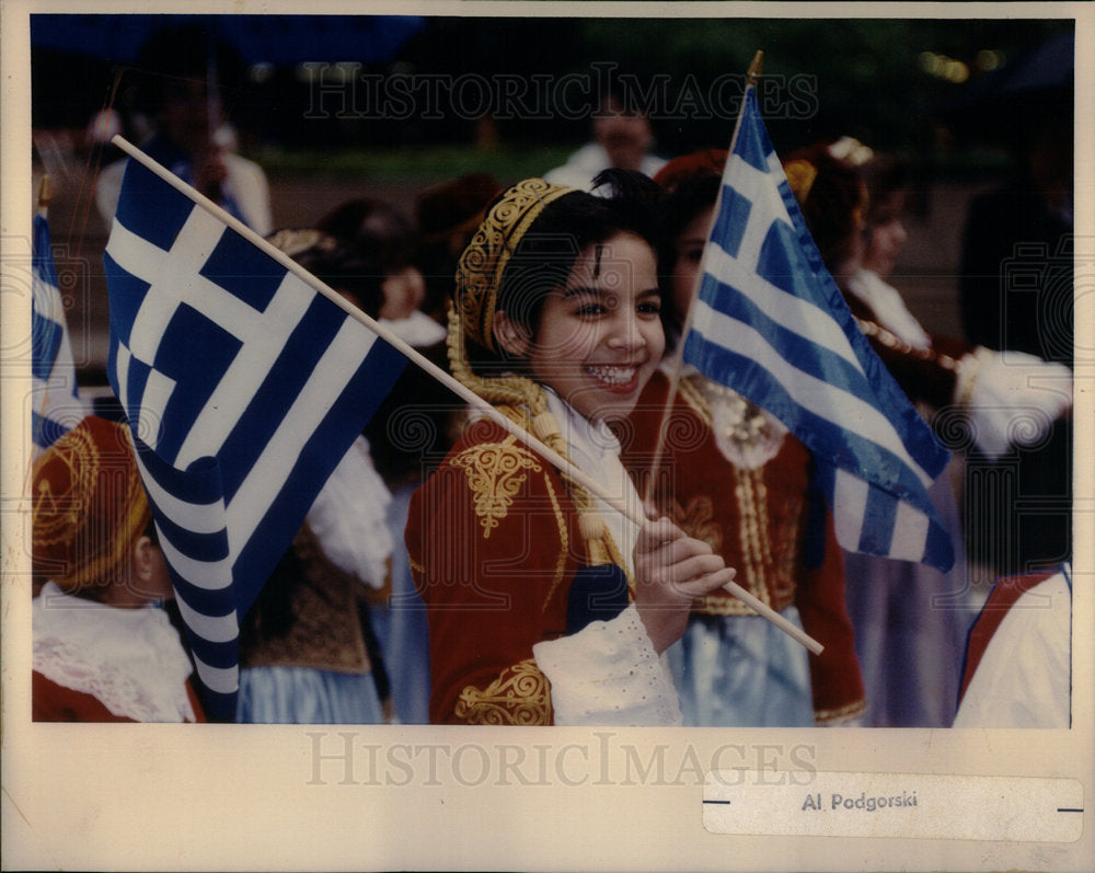 1990 Elaine Kougias Greek American Parade - Historic Images