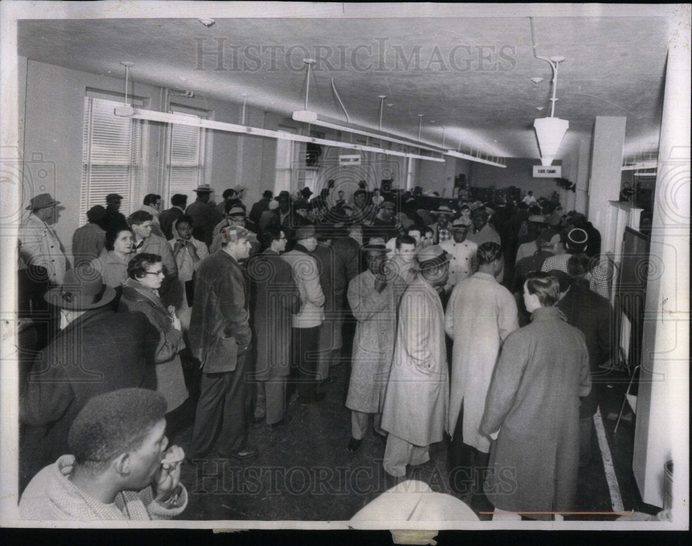 1958 Unemployment Lines Grow In Gary - Historic Images