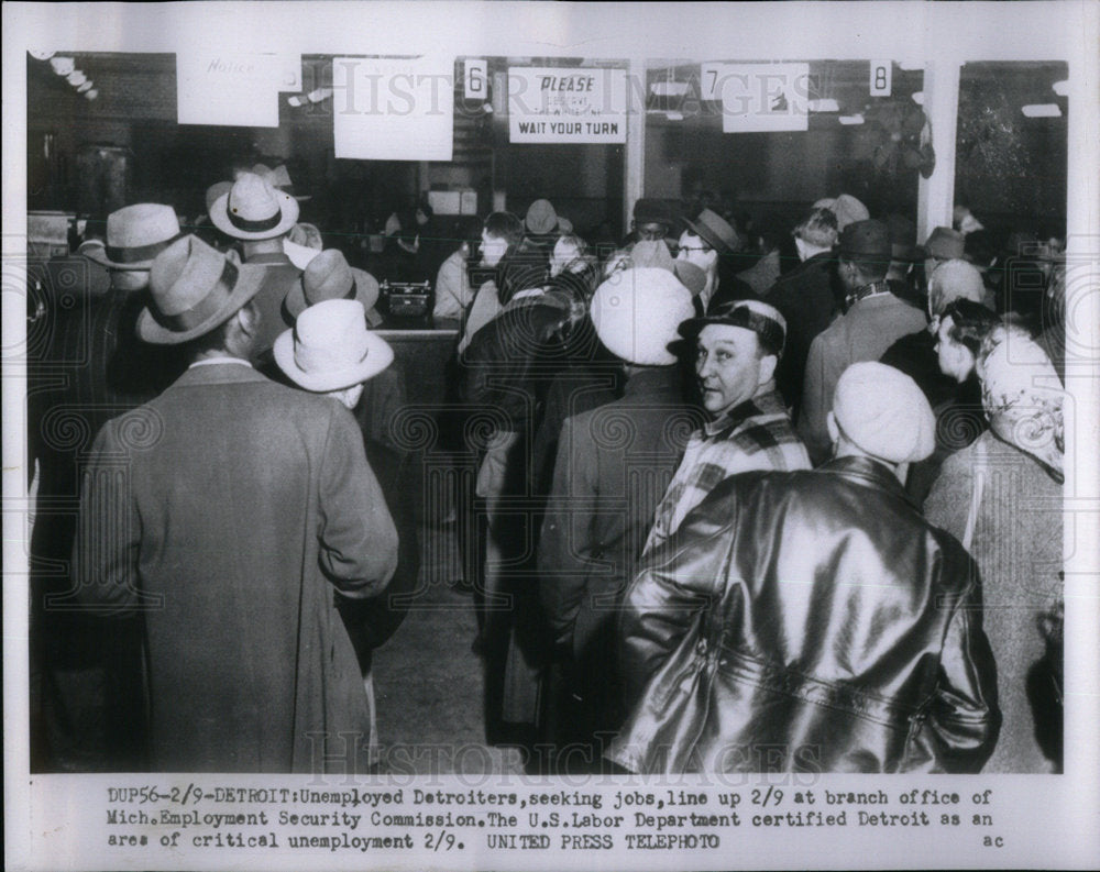 1954 Mich. Employment Security Commission - Historic Images