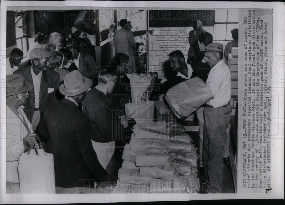 1959 Relief Clients federal food Country - Historic Images