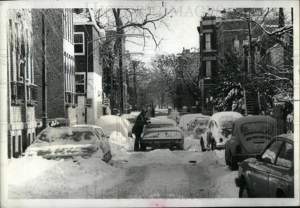 1979 SNOW MENOMINEE ST GOO  CAR DRIVER - Historic Images