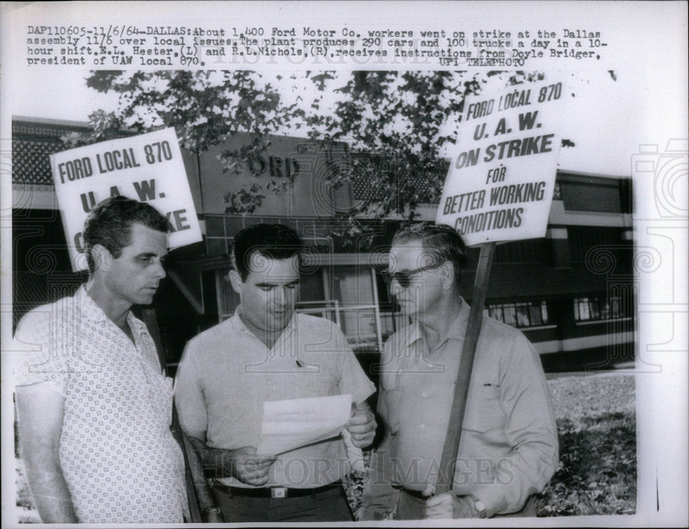 1964 Dallas Ford Motor Company Strike Local - Historic Images