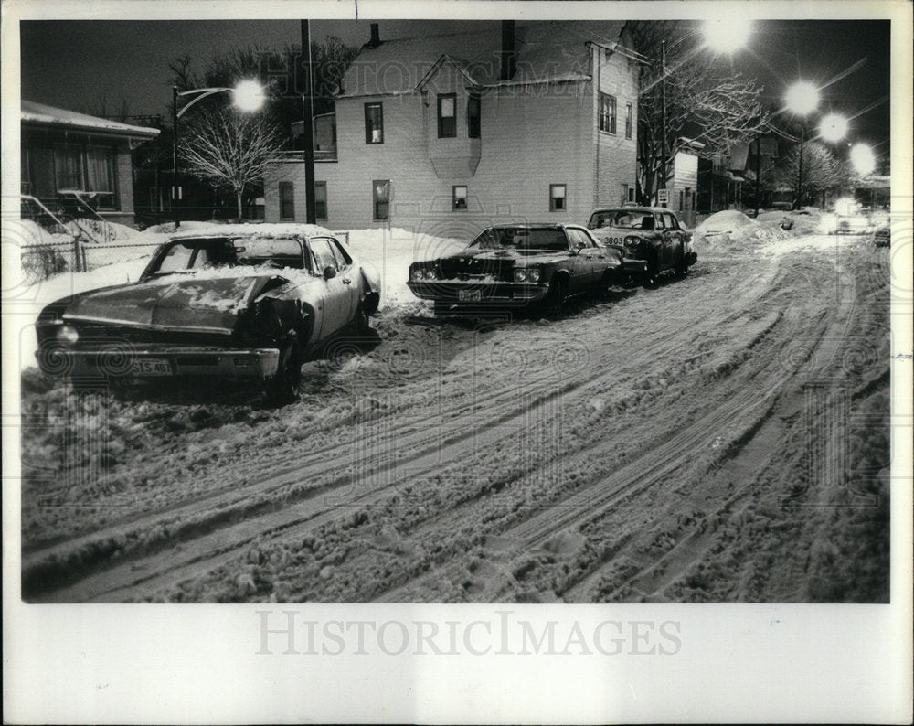 1979 Car grader ran spree Chicago snow - Historic Images