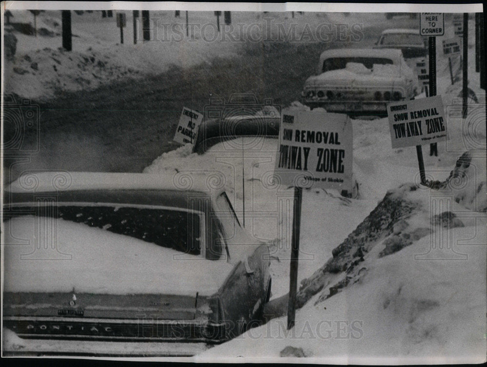 1967 Neiles Center Road Skokie Snow Climate - Historic Images