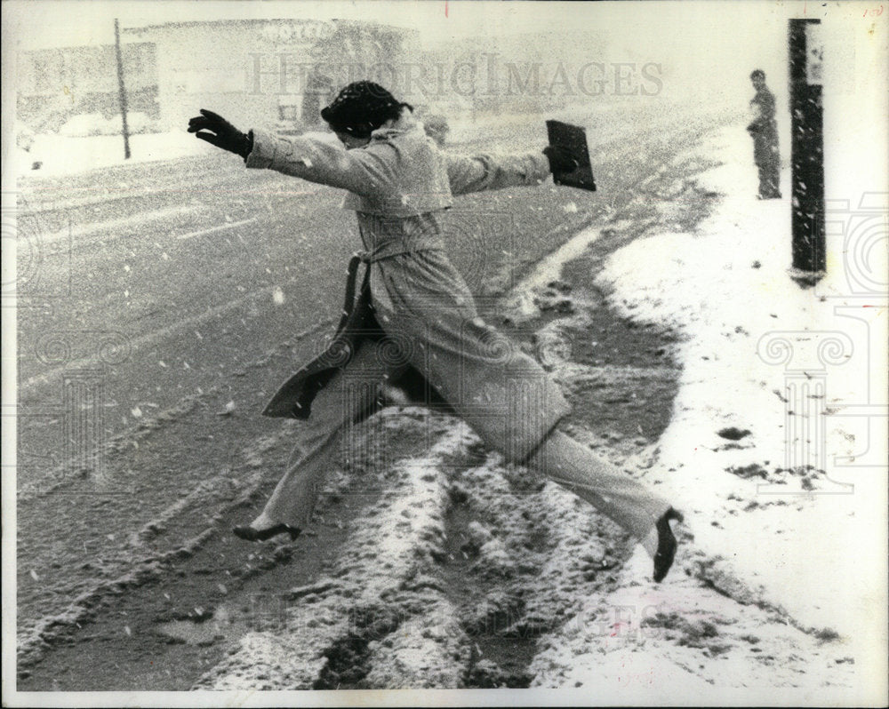 1981 Workers Palaski Archer slush snow trip - Historic Images