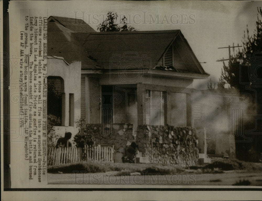 1974 Symbionese Army police officer fire - Historic Images