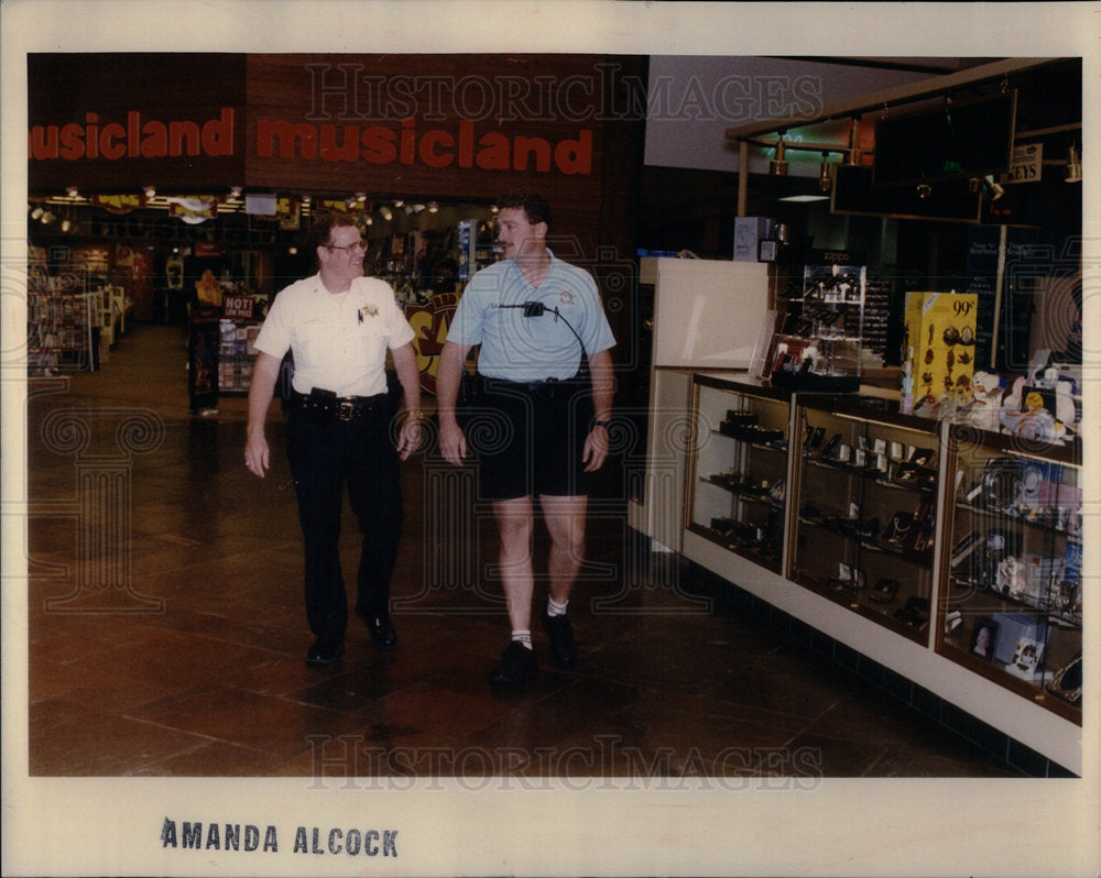 1992 Shopping Malls Joliet police Sgt Jim - Historic Images