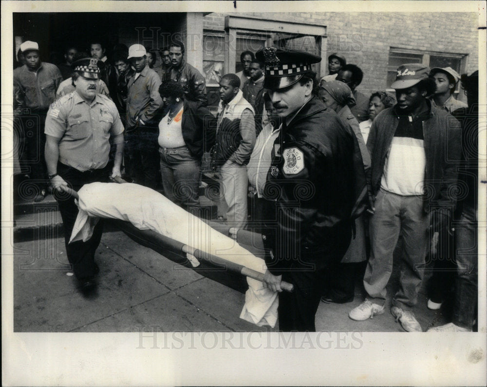 1985 Chicago Policemen Ulyssess Benton - Historic Images