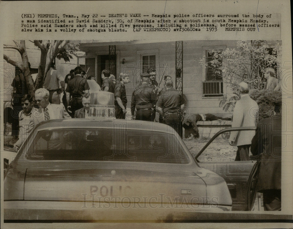 1973 David Sanders Death Memphis Police - Historic Images