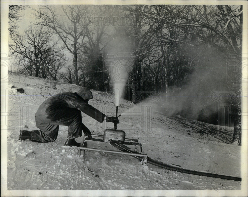 1965 Artificial Snow Making Equipment - Historic Images