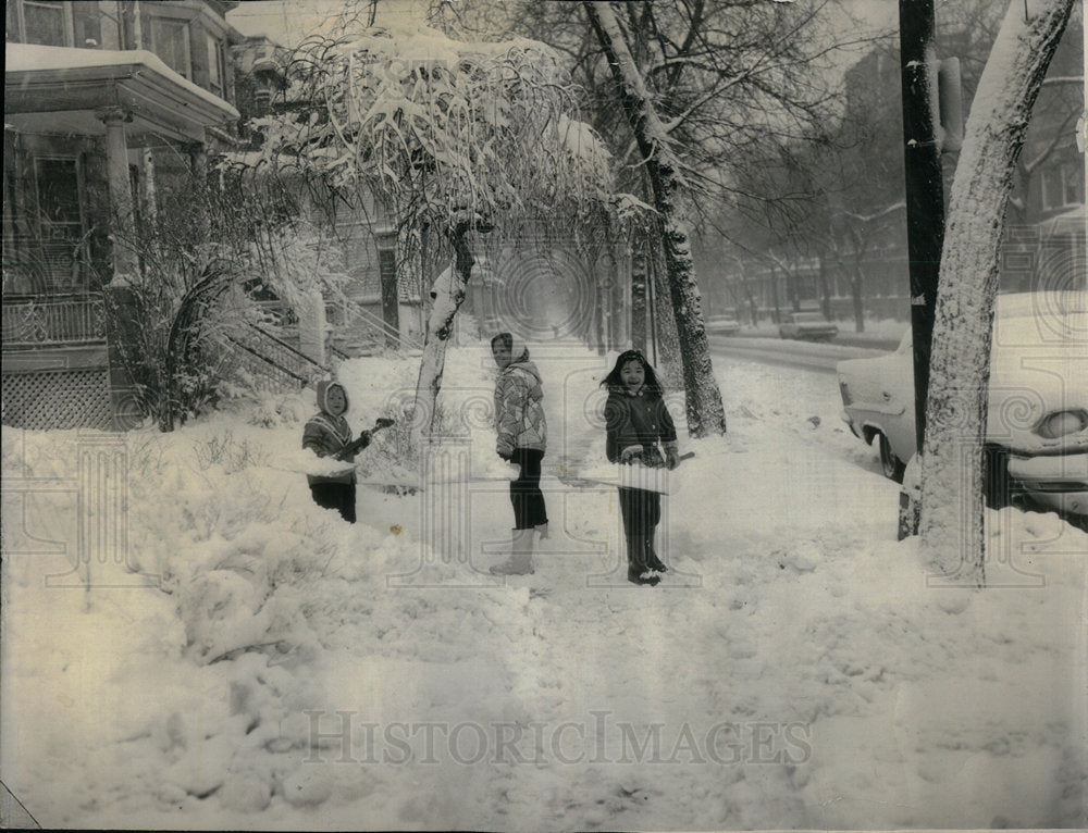 1964 Neighborhood Snow Scenes - Historic Images