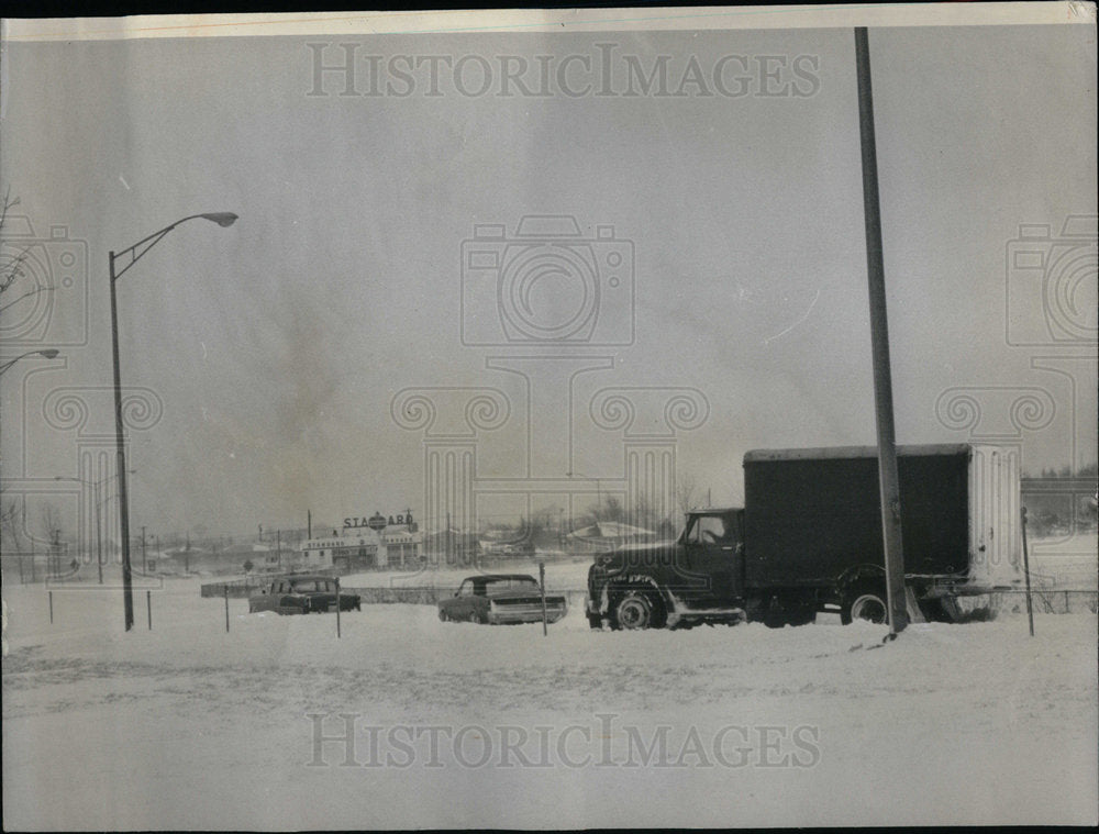 1965 Snowstorms Kennedy Expressway Chicago - Historic Images