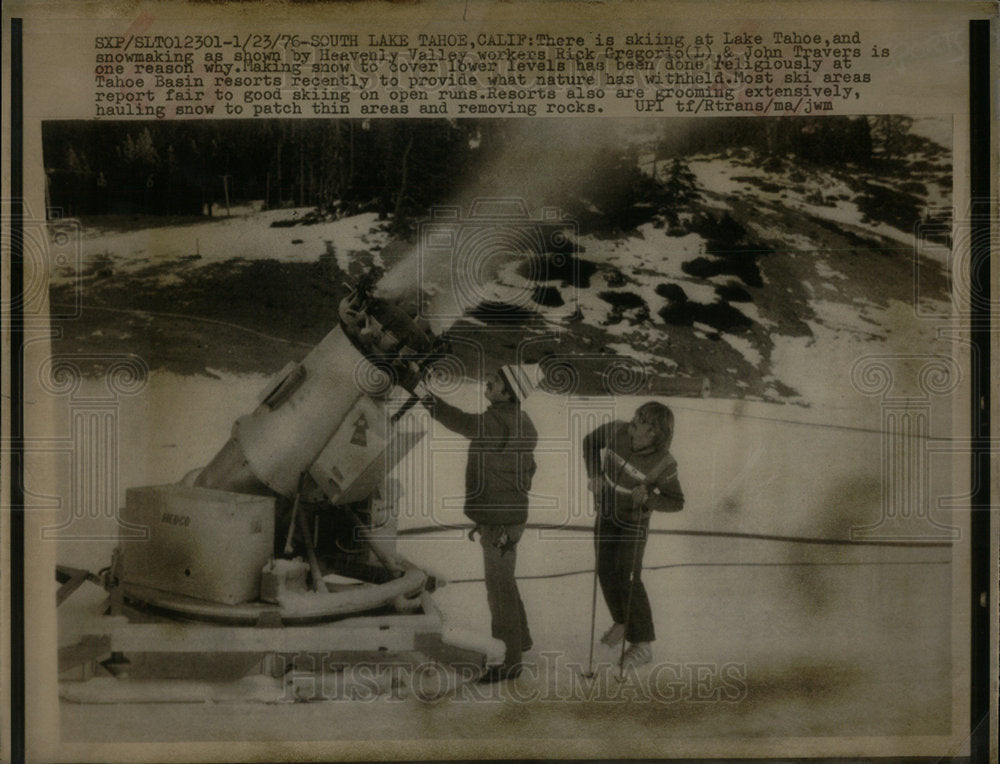 1976 Artificial Snow Making Equipment - Historic Images