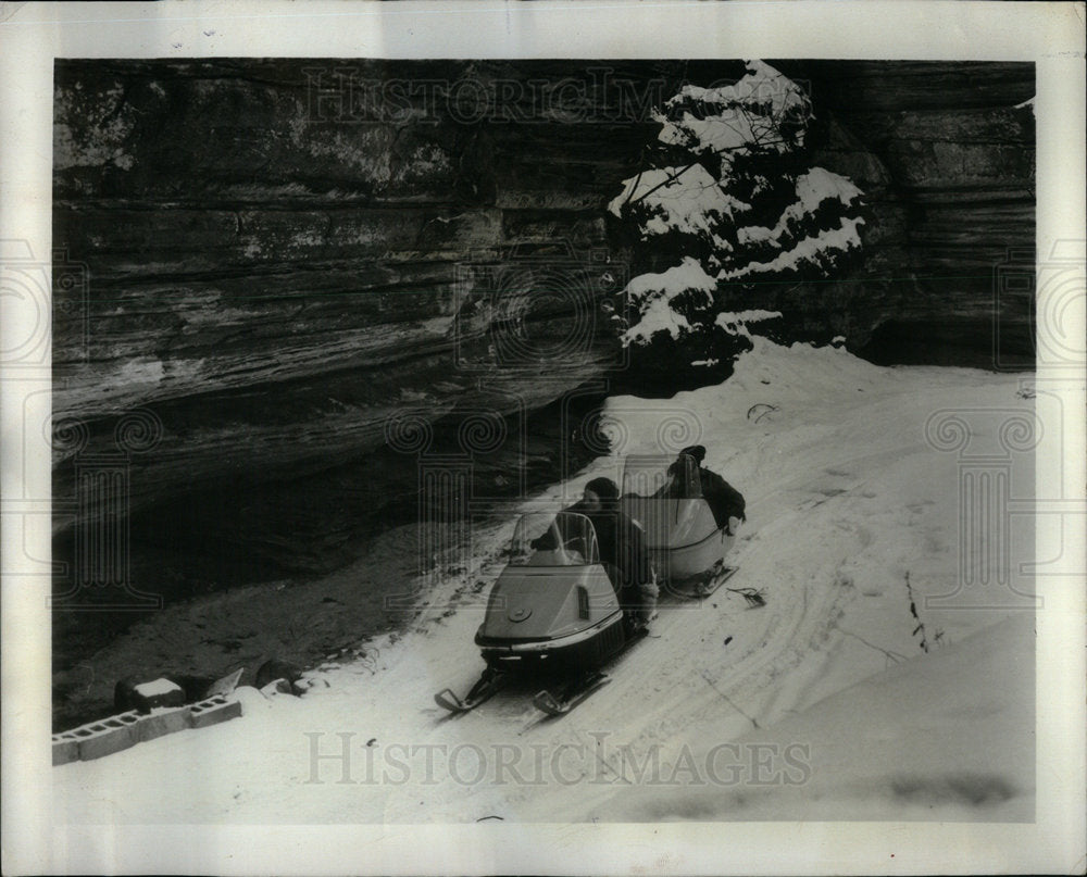 1978 Trails run snow mobile Wisconsin Dells - Historic Images