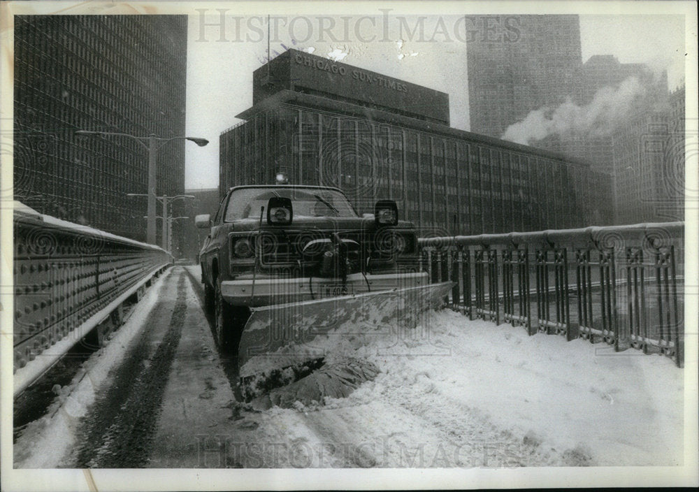 1982 Snow Removal Machines Chicago Area - Historic Images