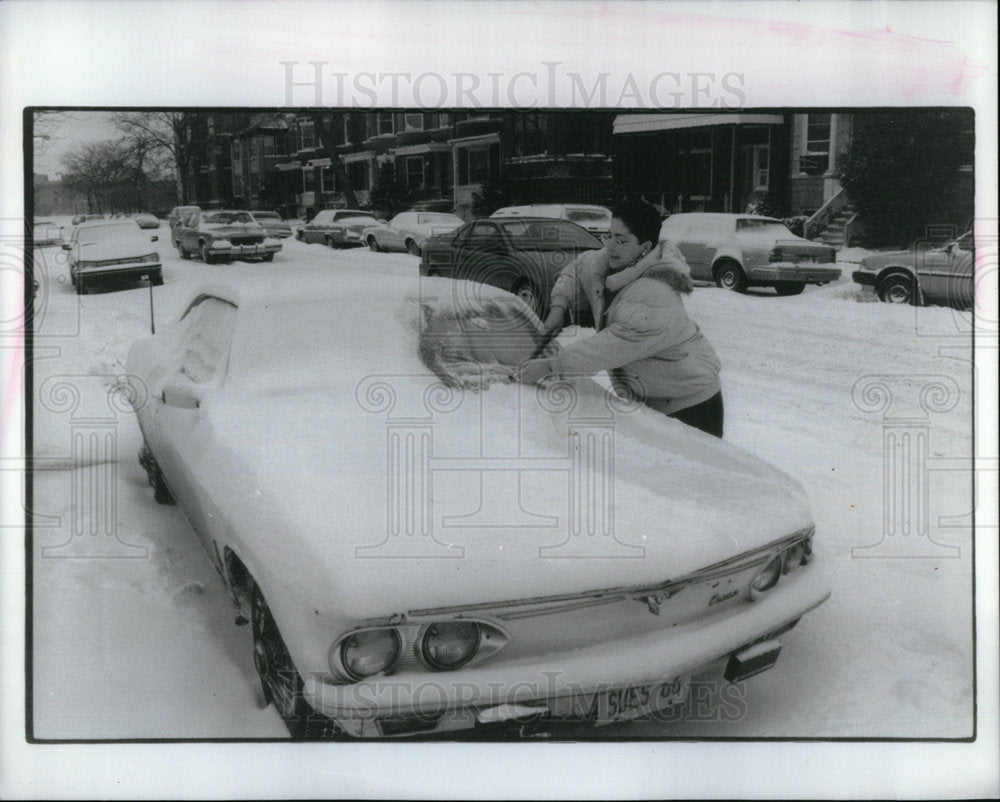 1993 Susan Carla Laws Snowfall South Drexel - Historic Images