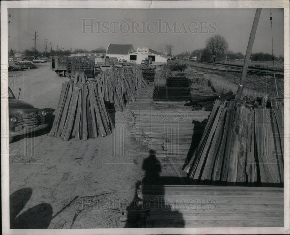 1958 Woodlots Illinois Lumber - Historic Images