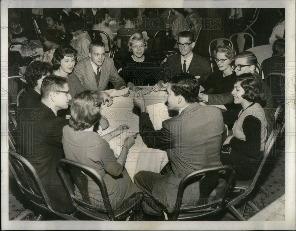 1959 YMCA Youth Conference Discussion - Historic Images