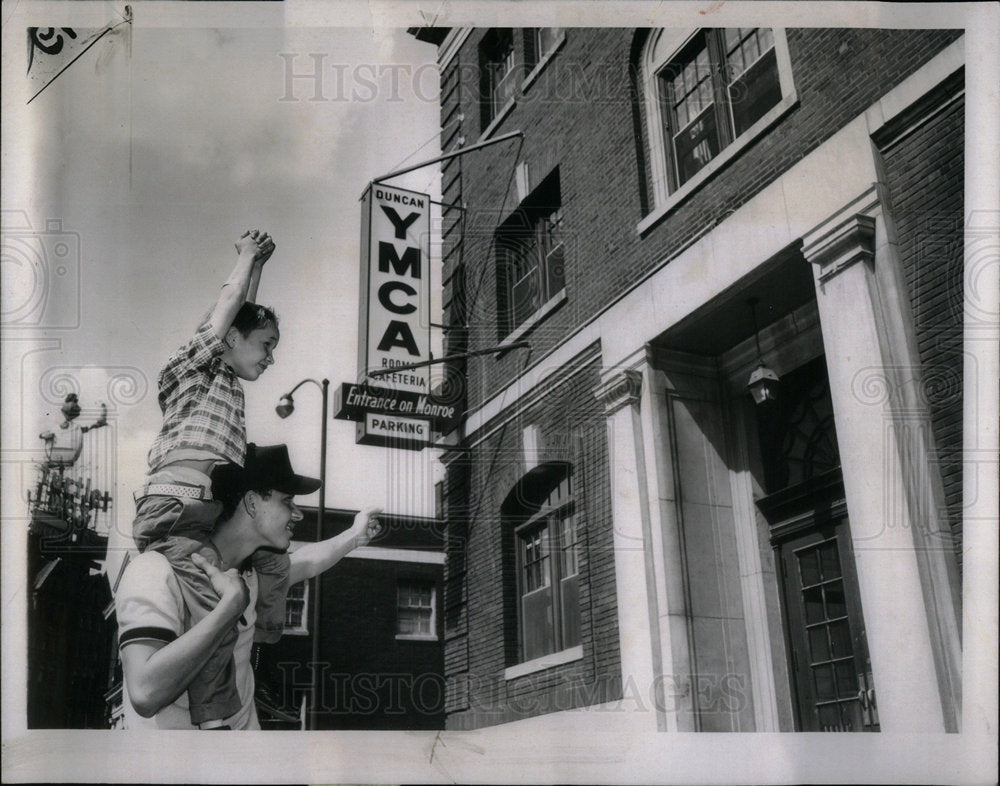 1981 Jerry Gamble Herbert Garcia YMCA Cheer - Historic Images