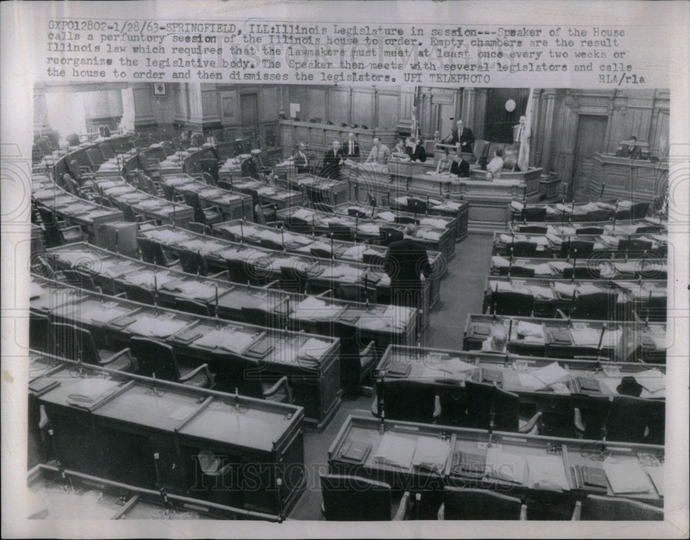 1963 Session Speaker House Calls Illinois - Historic Images