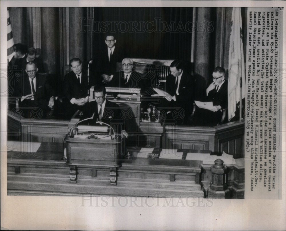 1965 State capitol today Budget Message - Historic Images