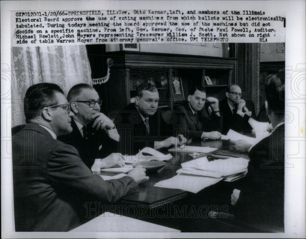 1966 Members approve electronic voting syst - Historic Images