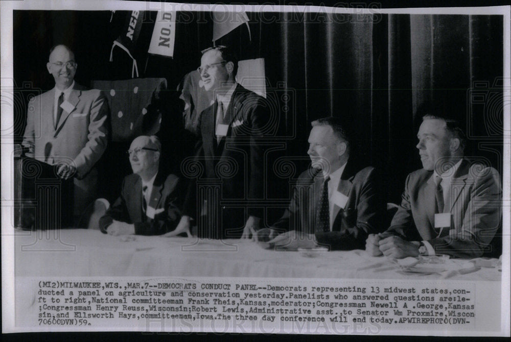 1959 Democrats State Panel Agriculture - Historic Images