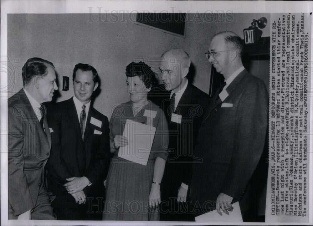 1959 Thomas Michigan Conference Reception - Historic Images