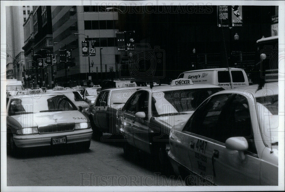 1994 Cab Drivers Protest for Safer Working. - Historic Images