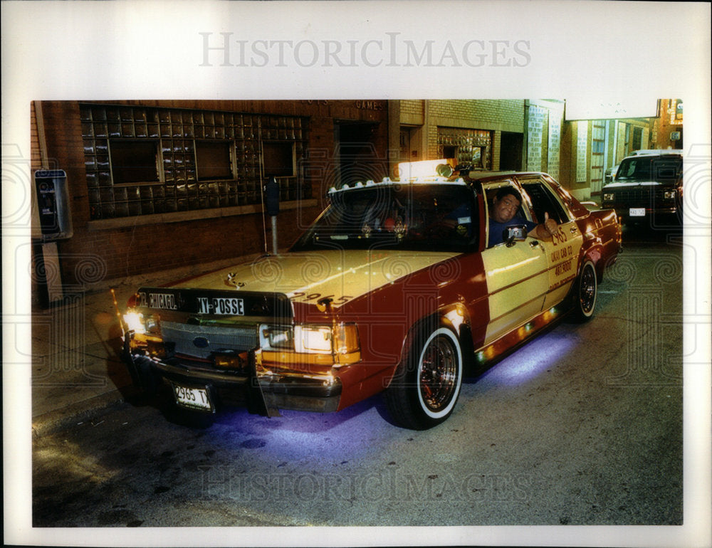 Taxicab drivers road traveling customers - Historic Images