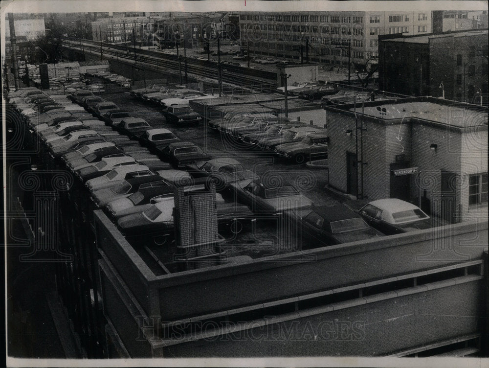 1971 City Parking Car Broadway Lawrence Ave - Historic Images