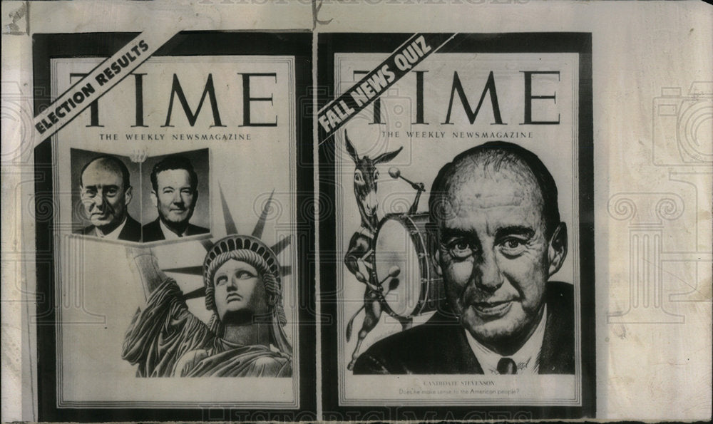 1952 New York Time magazine Election Result - Historic Images